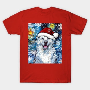 Great Pyrenees Santa T-Shirt